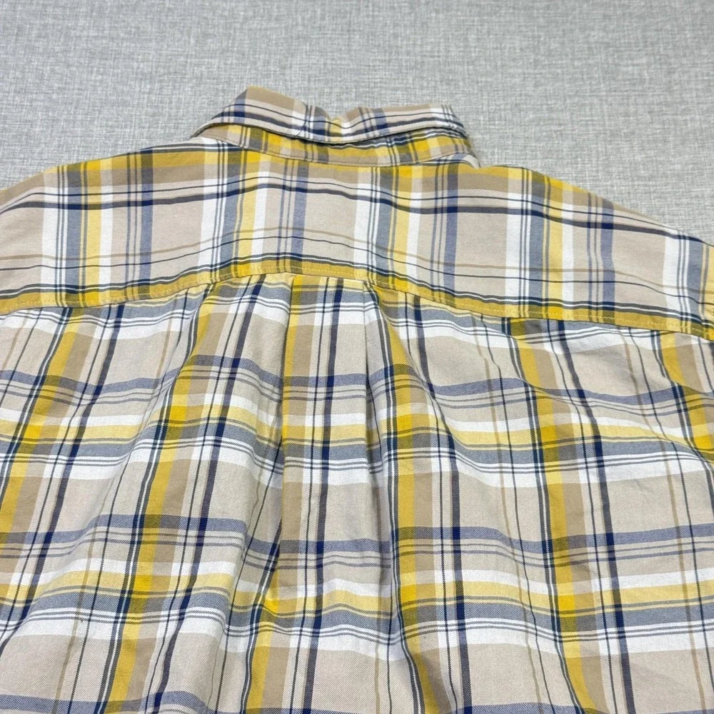 The North‎ Face Flannel Button-Up Shirt Mens XL Multicolor Plaid Cotton Blend